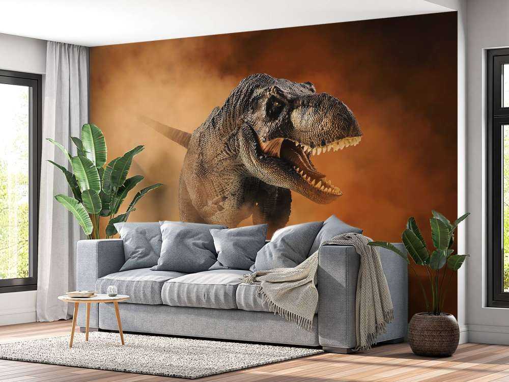 Tyrannosaurus går gjennom røyken