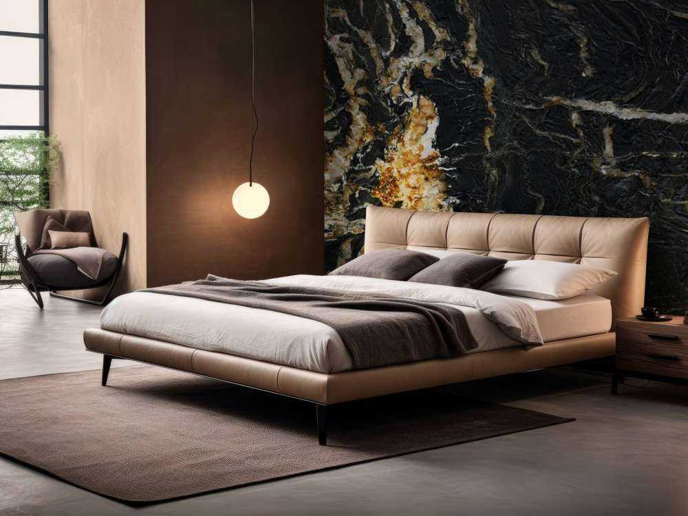 Marmor med lys struktur