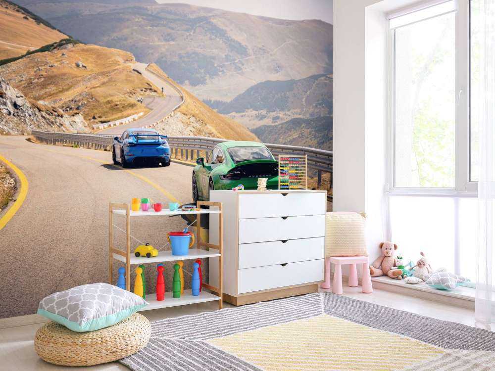 Slingrende rute gjennom fjellene