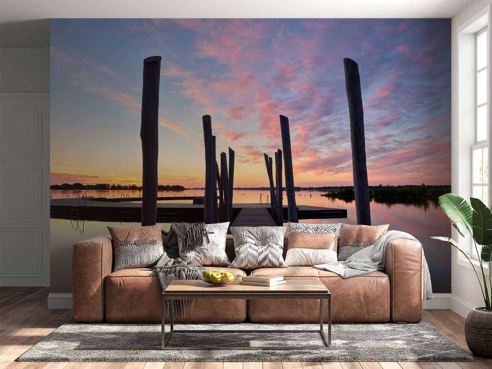 Soloppgang ved svømmehavnen