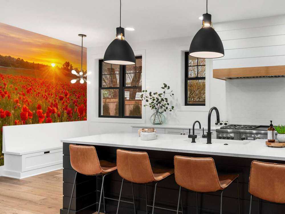 Blomstrende valmuemarked