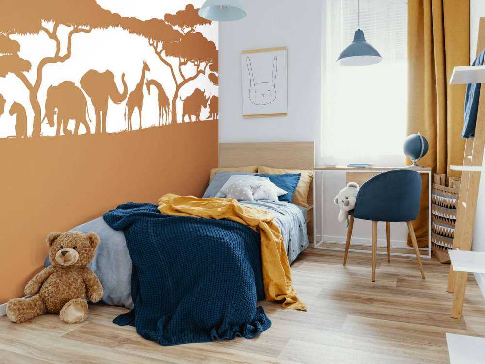 Silhouette safari dyrr, rustfarge