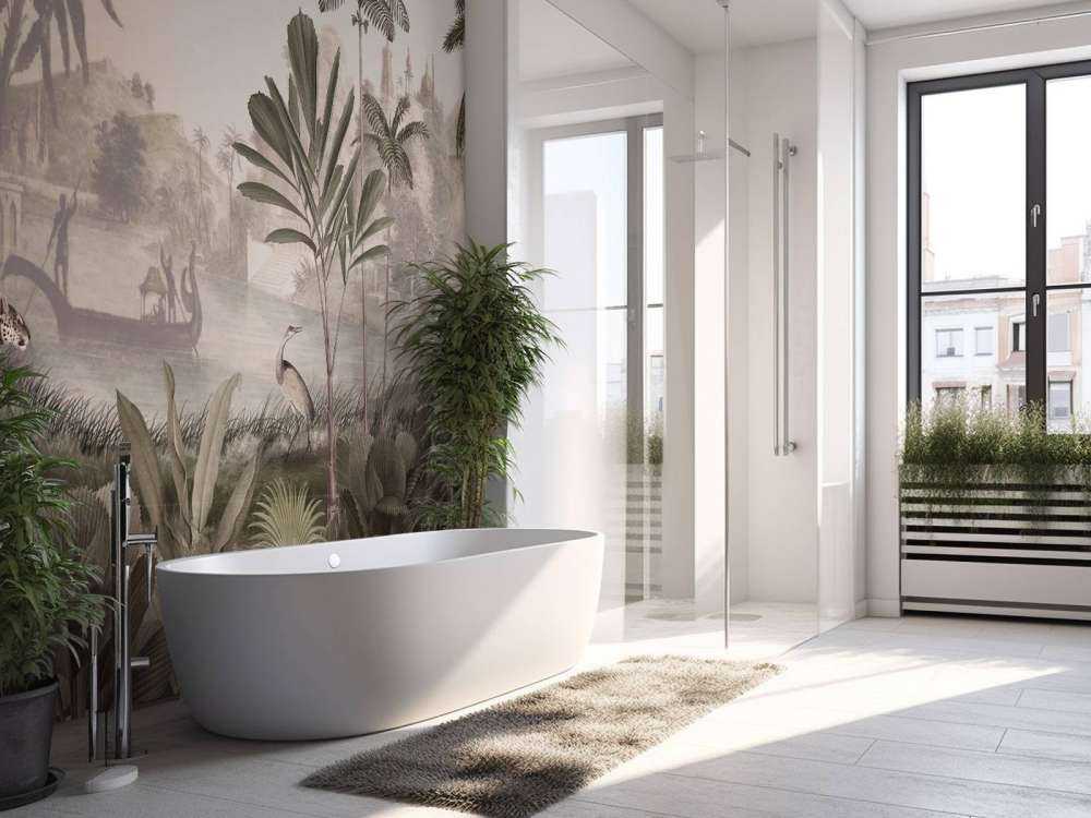 Leopard Landscape - Sepia