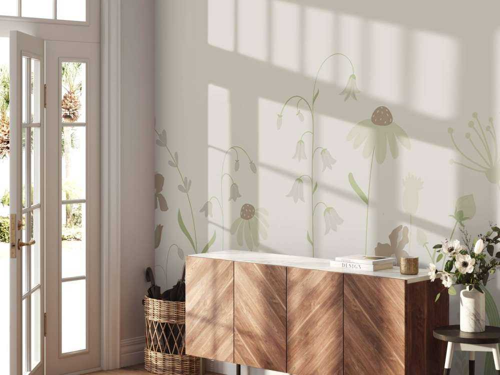 Blomstermark høj sand med gammelrosa