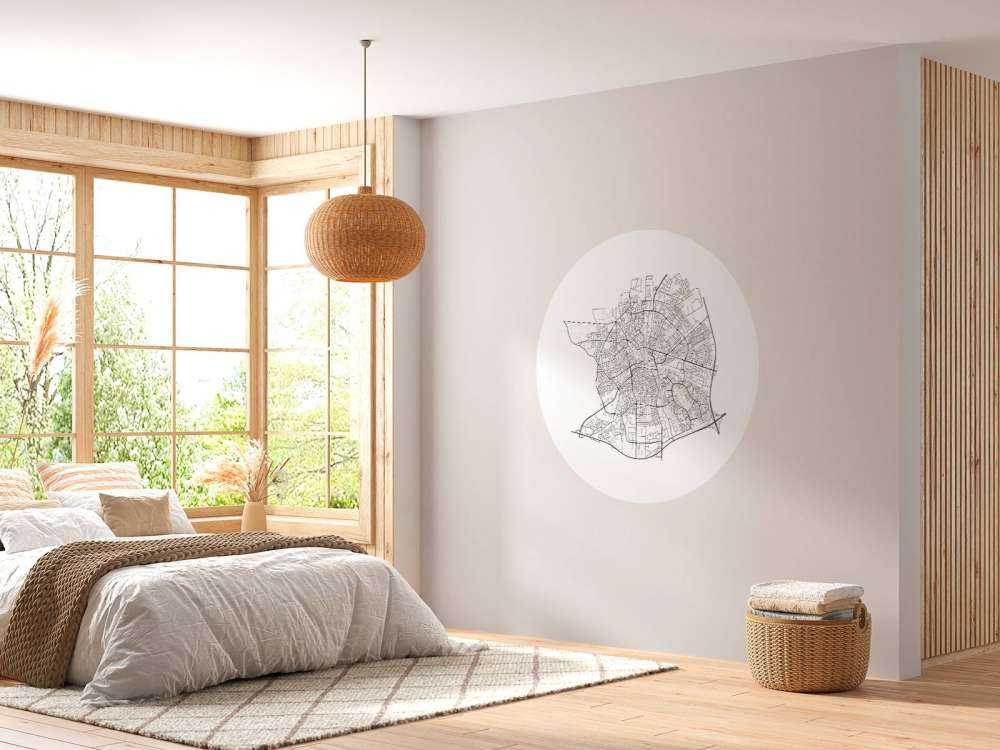 Kort over Apeldoorn, hvid