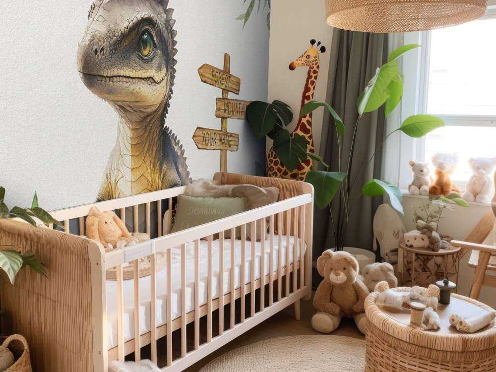 Baby spinosaurus i junglen