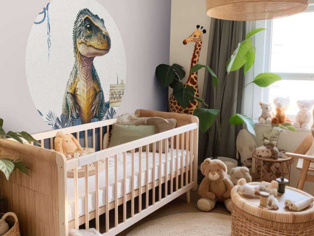 Baby t-rex i den blå junglen