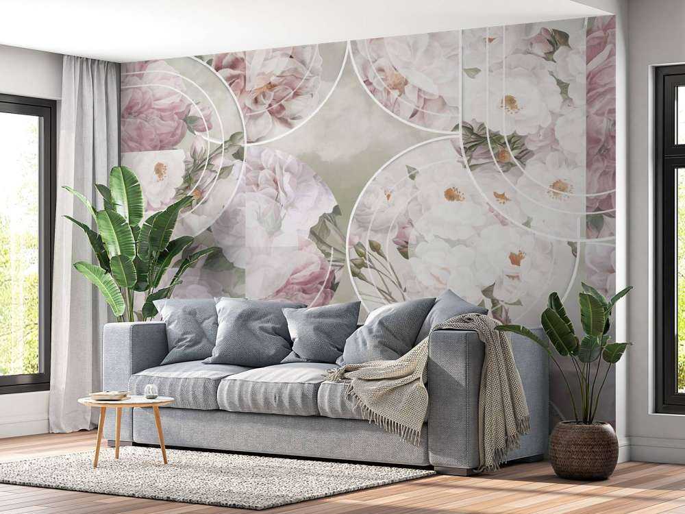 Tidless Floral Elegance - Blush Grøn