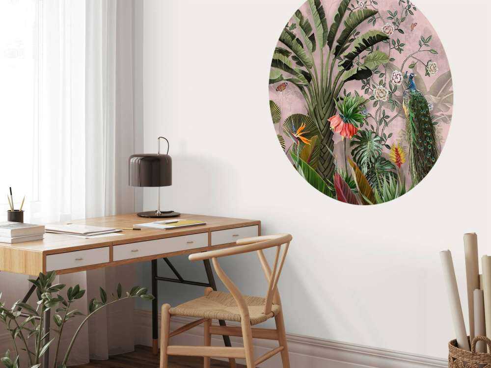 Påfugl i Tropisk Skønhed