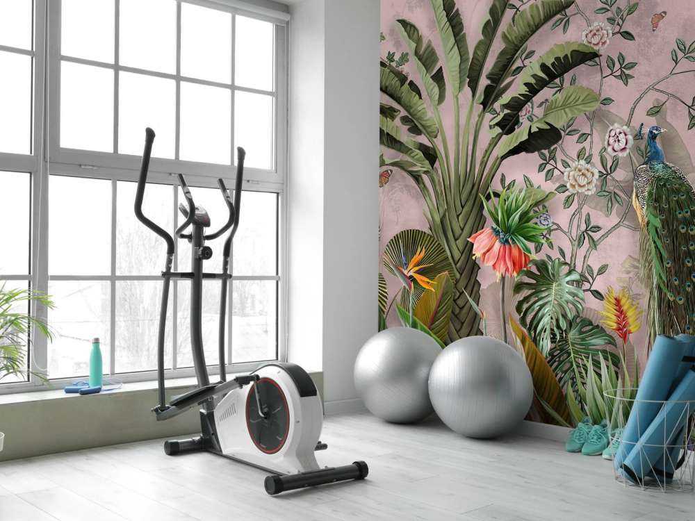 Påfugl i Tropisk Skønhed