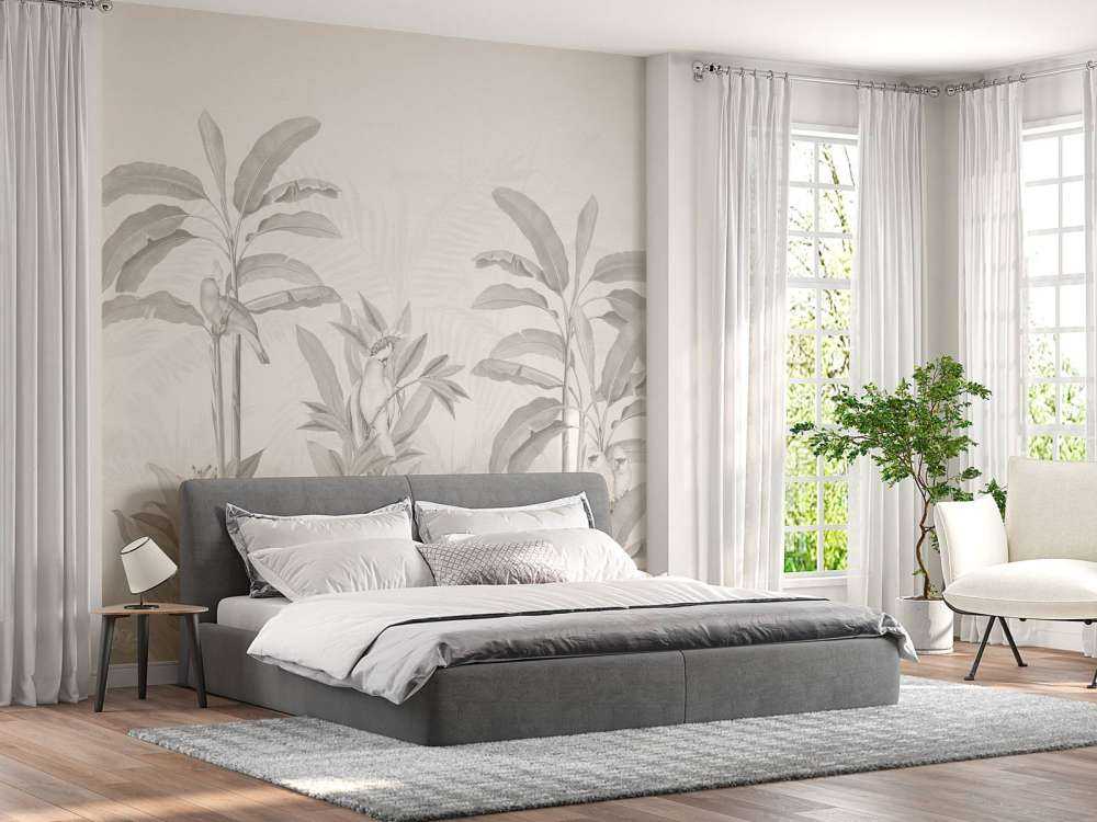 Vintage jungle-landskab - sepia