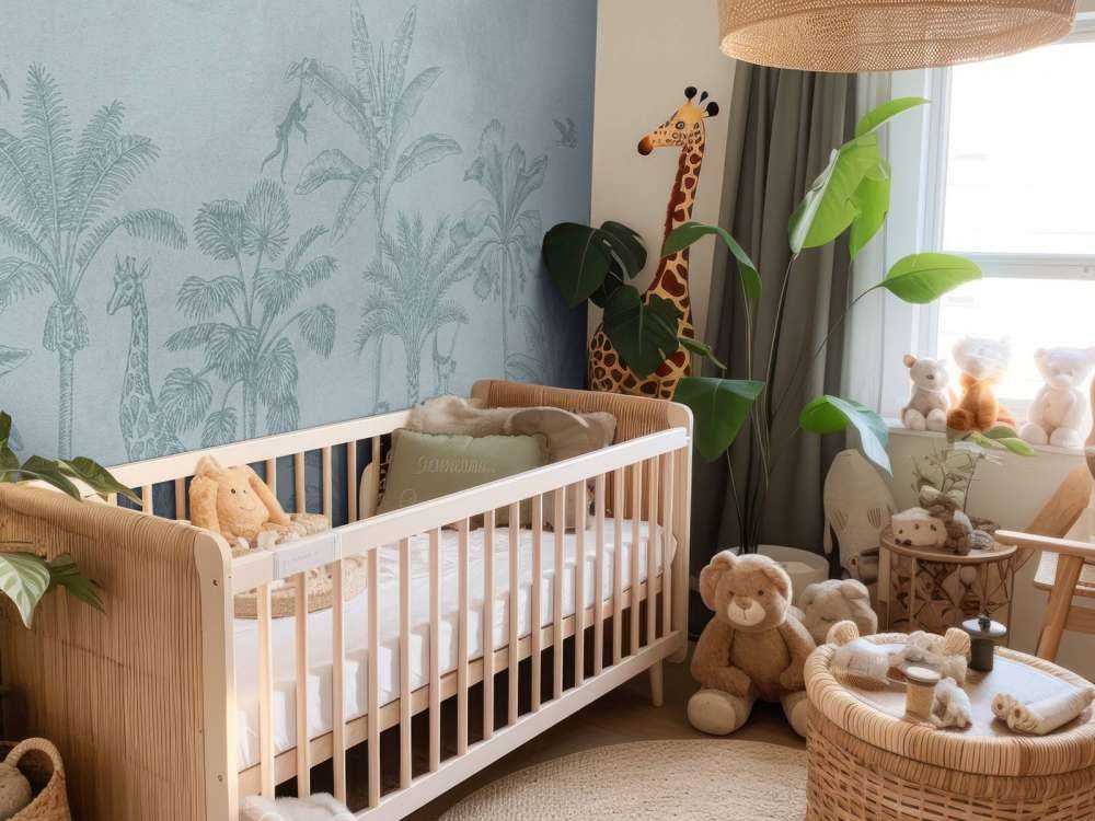 Tropisk dyr jungle blå
