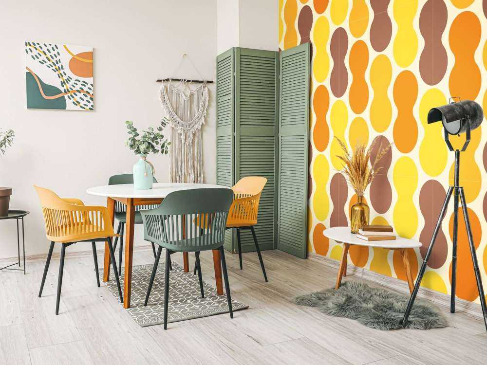 Retro blomstermønster