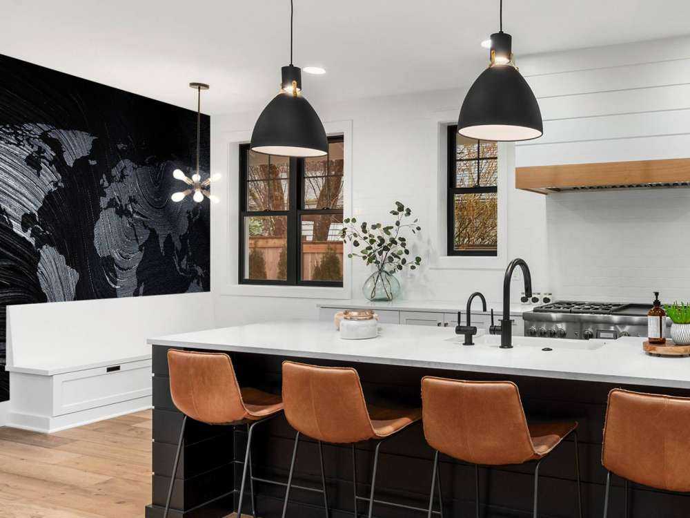 Verdenskort på et palmeblad