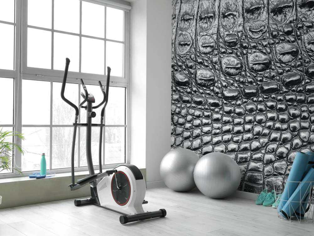 Sort krokodilleskind