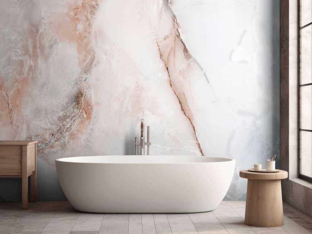 Marmor med lyserødt skær