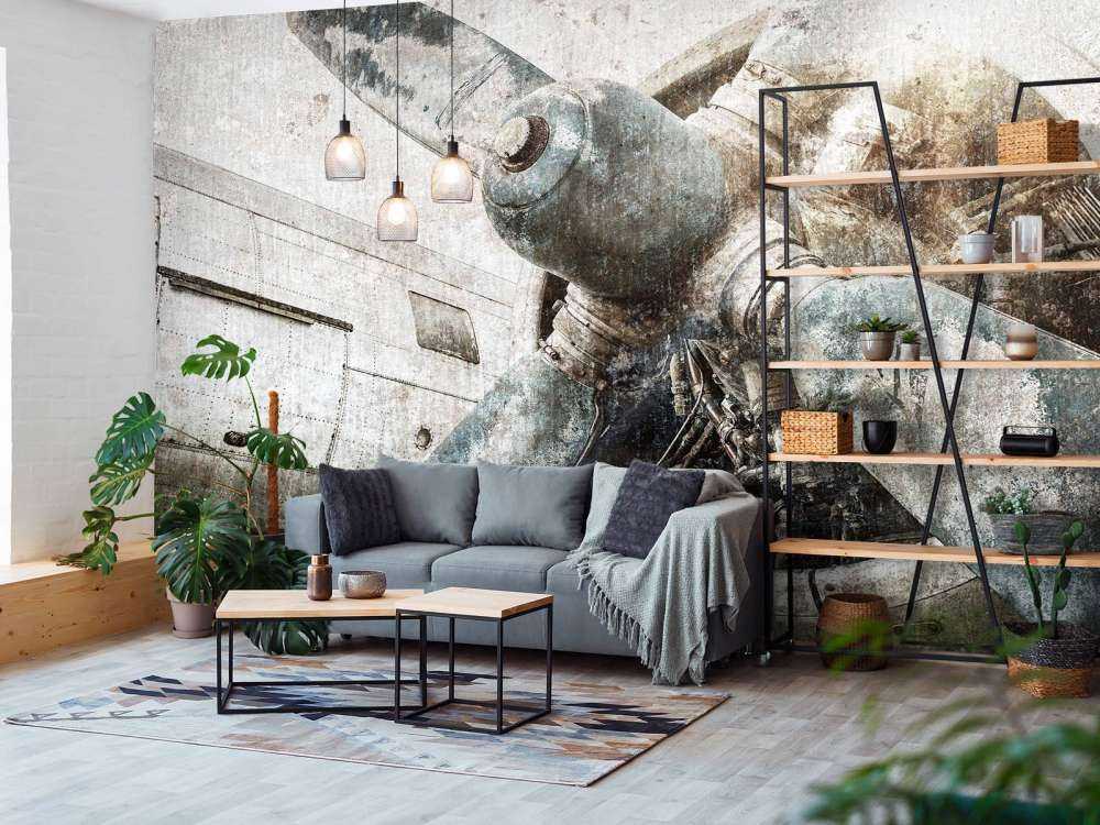 Vintage flyvemaskine motor