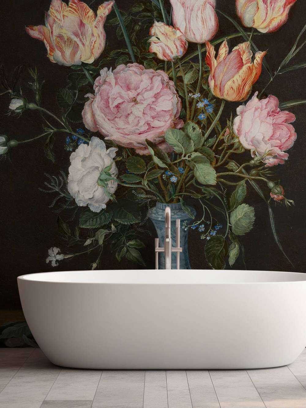 Wan-Li vase med blomster