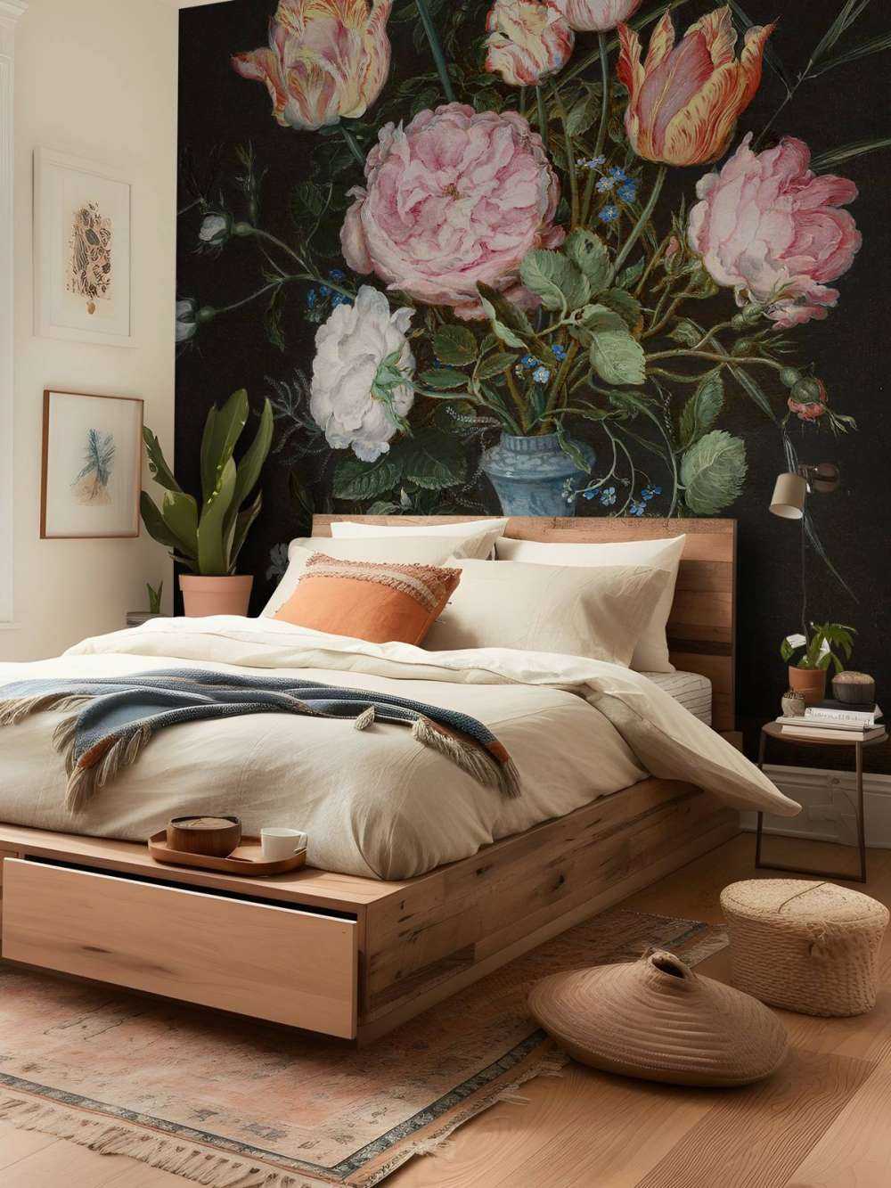 Wan-Li vase med blomster