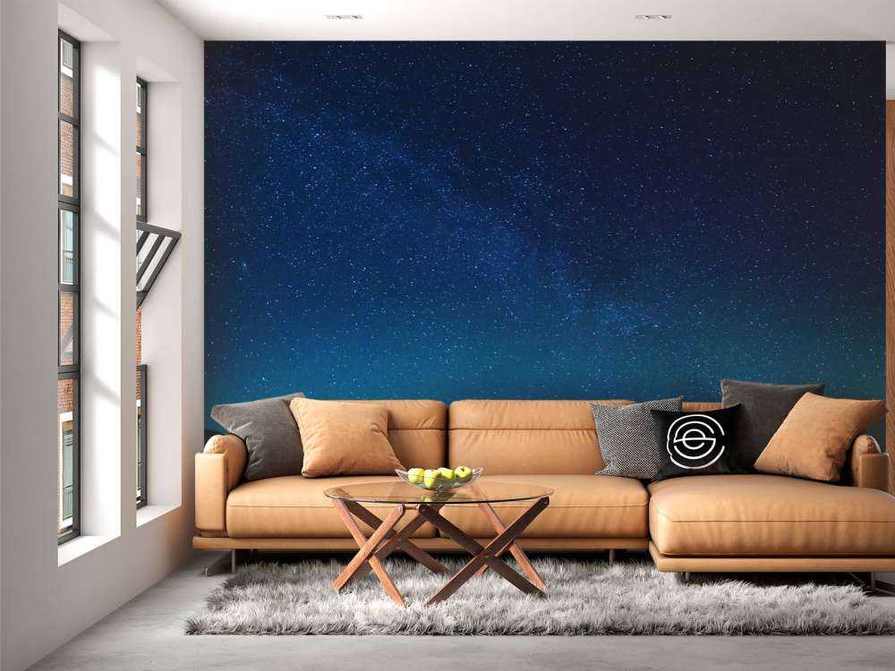 Stjerneklar himmel med nordlys