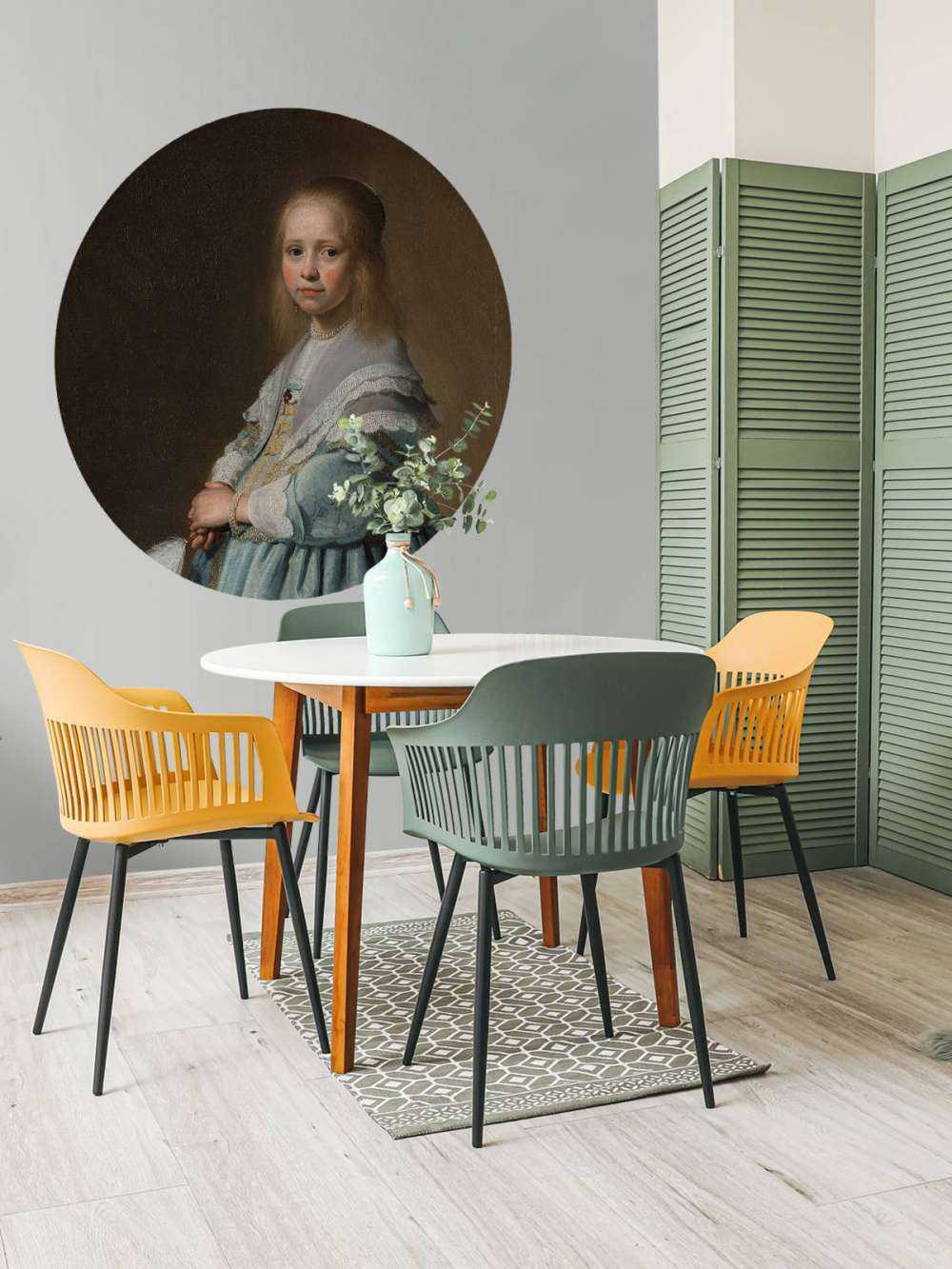 Portræt af en pige i blåt