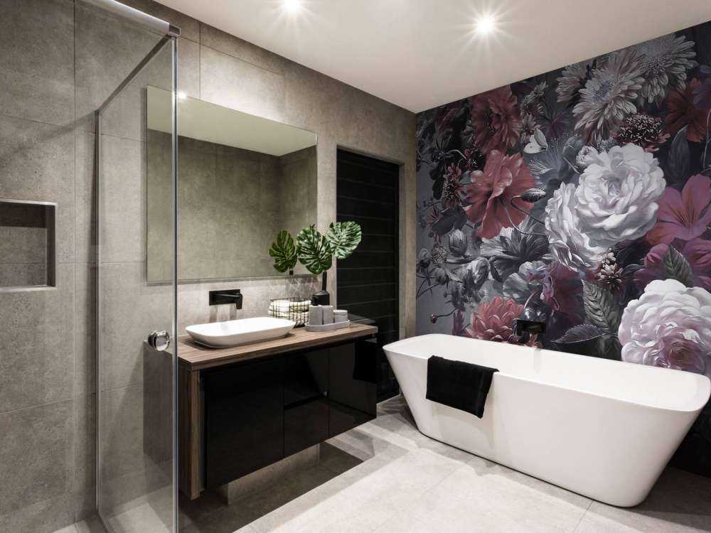 Stor buket med røde valmuer