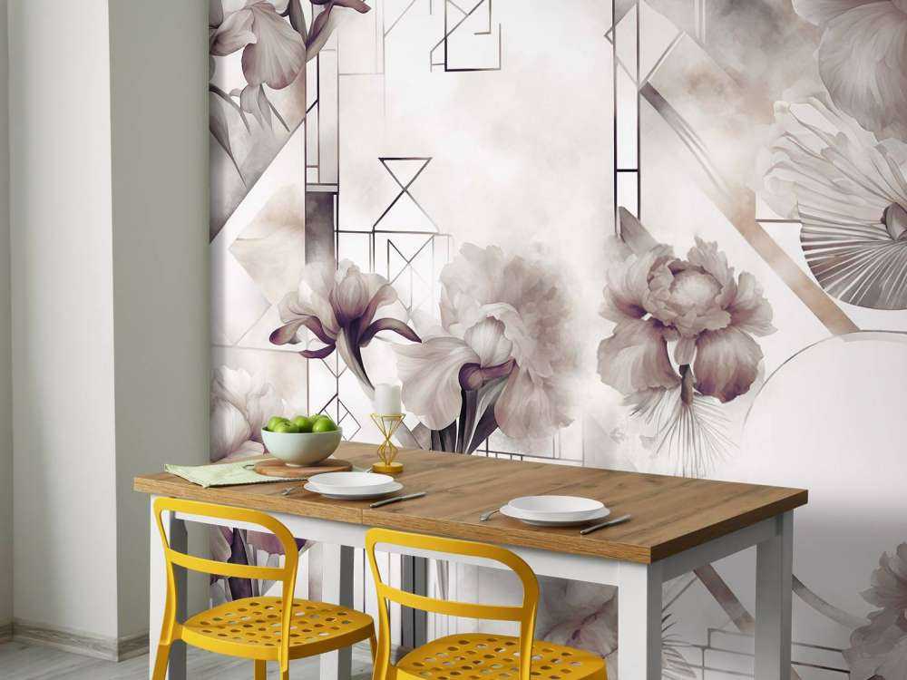 Akvarelle Geometri Brun