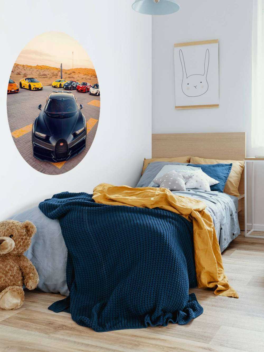 Hypercars ved solnedgang