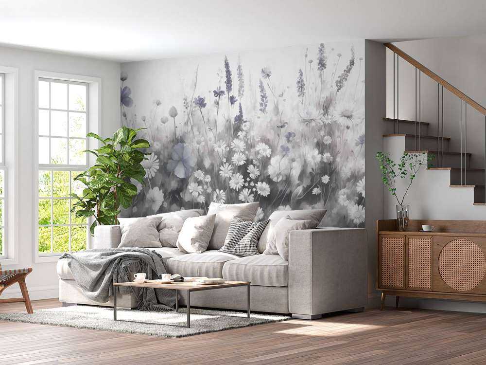 Frodig Grønne Sommer Blød Beige