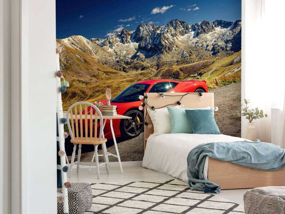 Ferrari 458 med alpentoppen