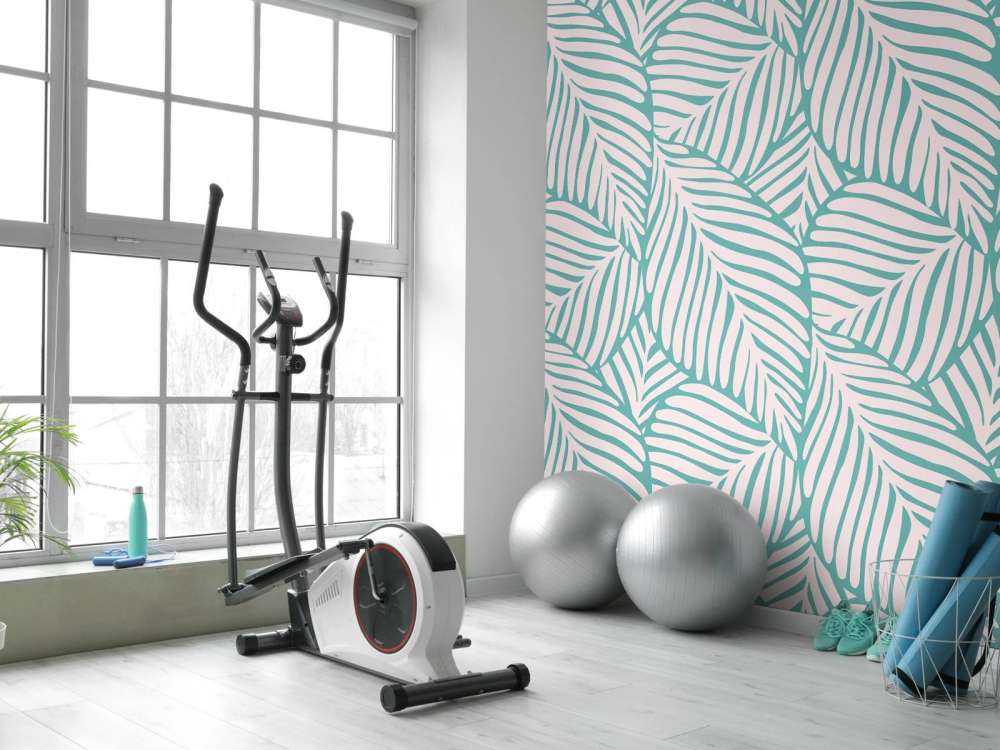 Mönster med tropiska löv