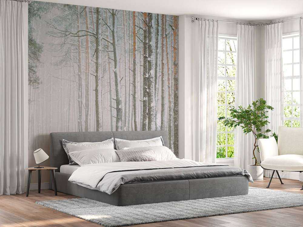 Snöig skog