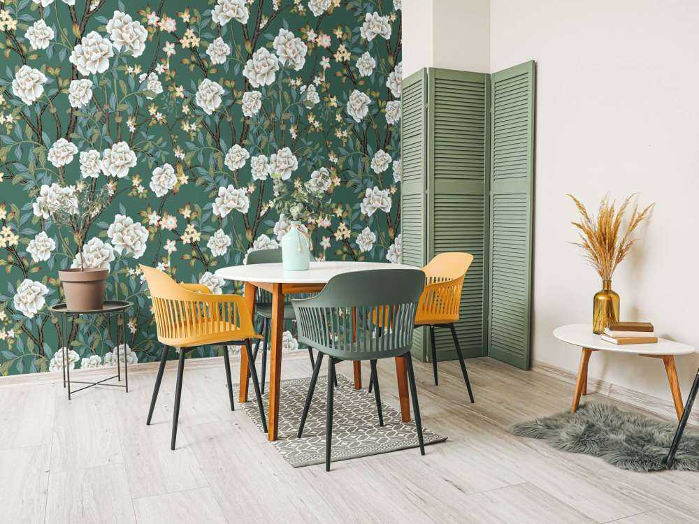 Pioner på grön bakgrund