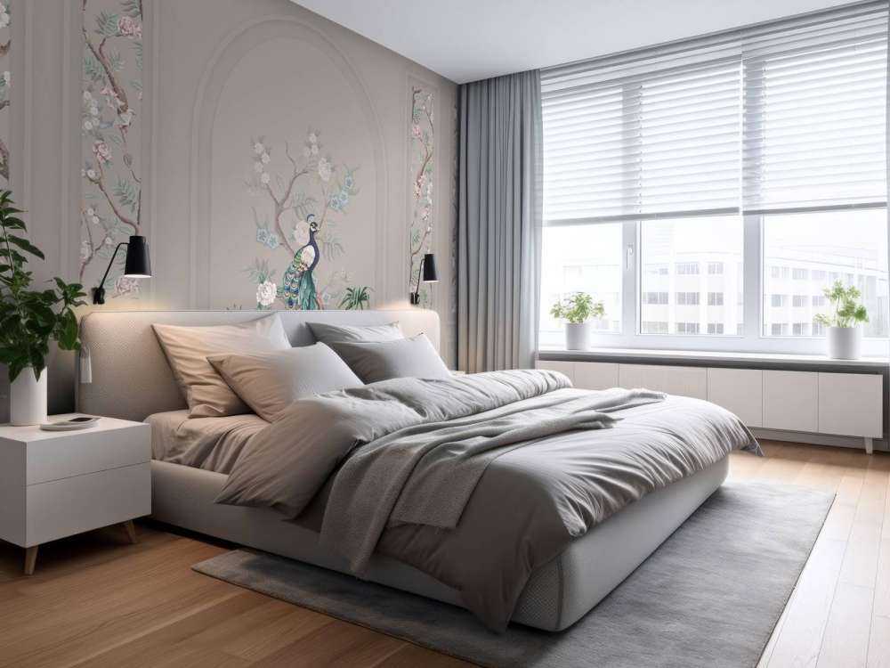 Peacock Paradise, beige