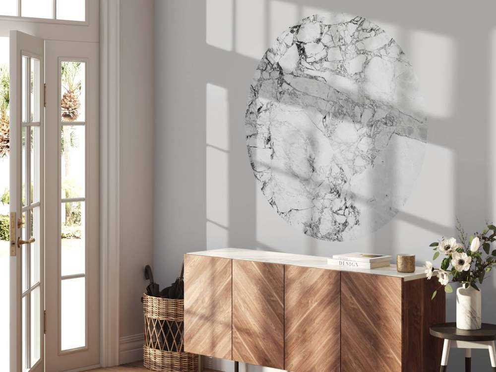 Svart och vit marmor med grov struktur