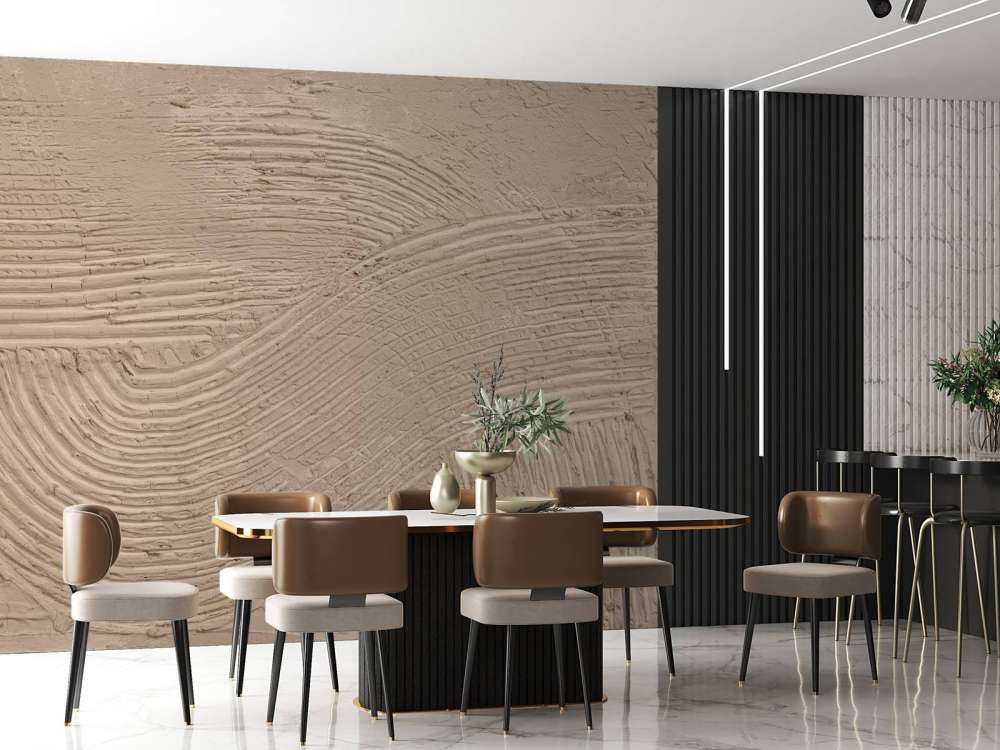 Texturerade linjer i taupe