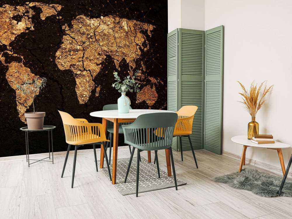 Gyllene världskarta