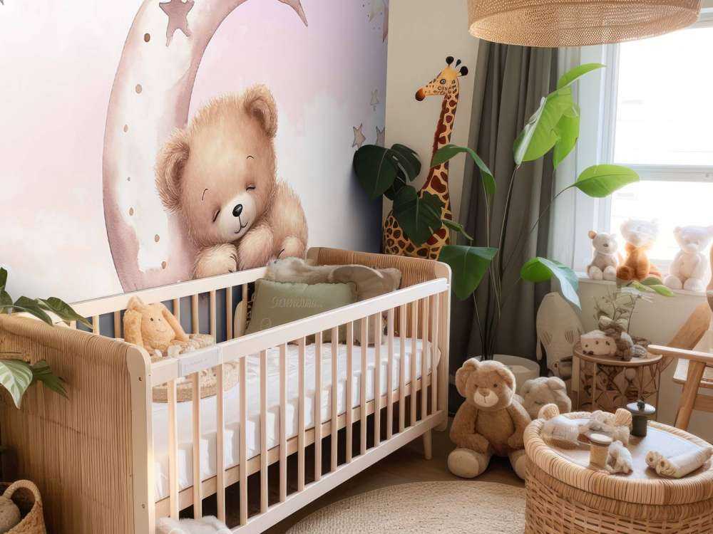 Sovande björnar på månen