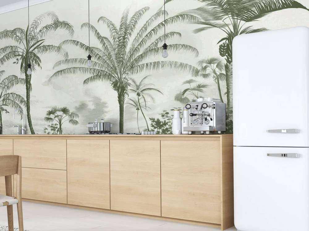 Romantiska tropiker gröna