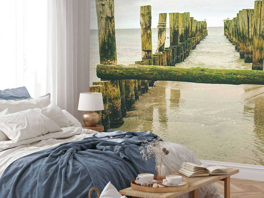 Mossiga höghuvuden i vattnet