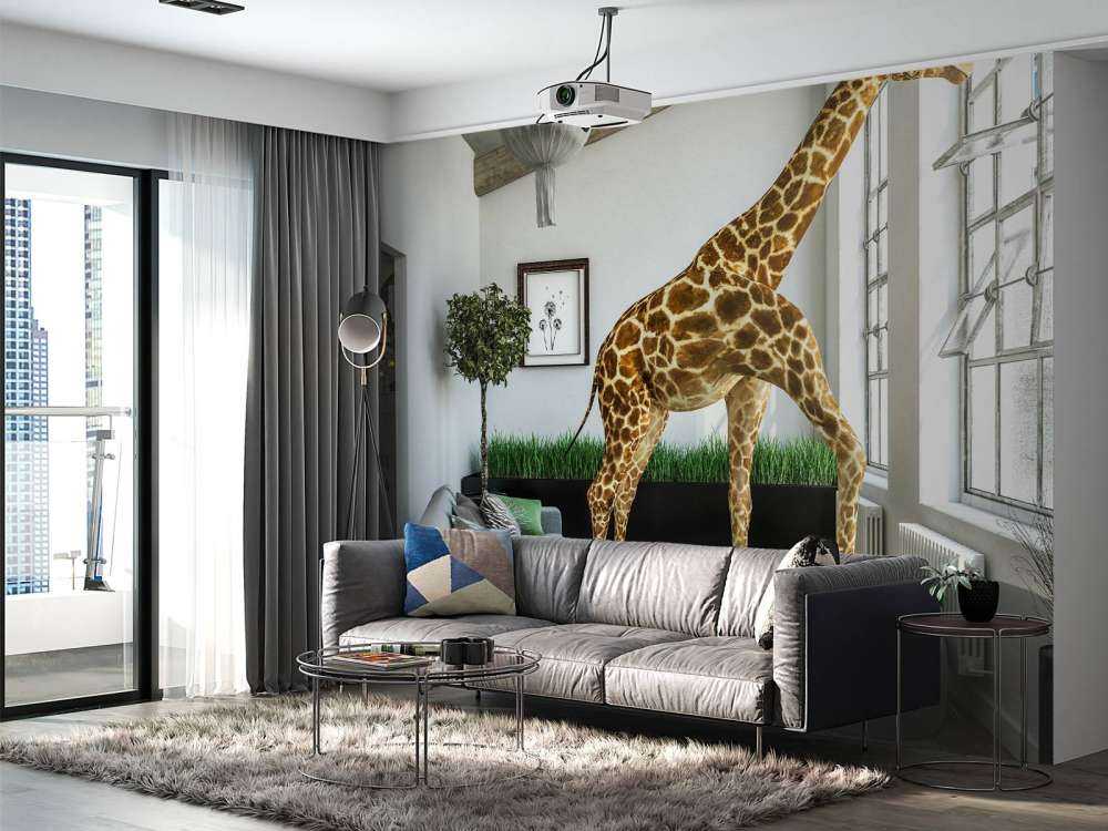 Giraff i huset