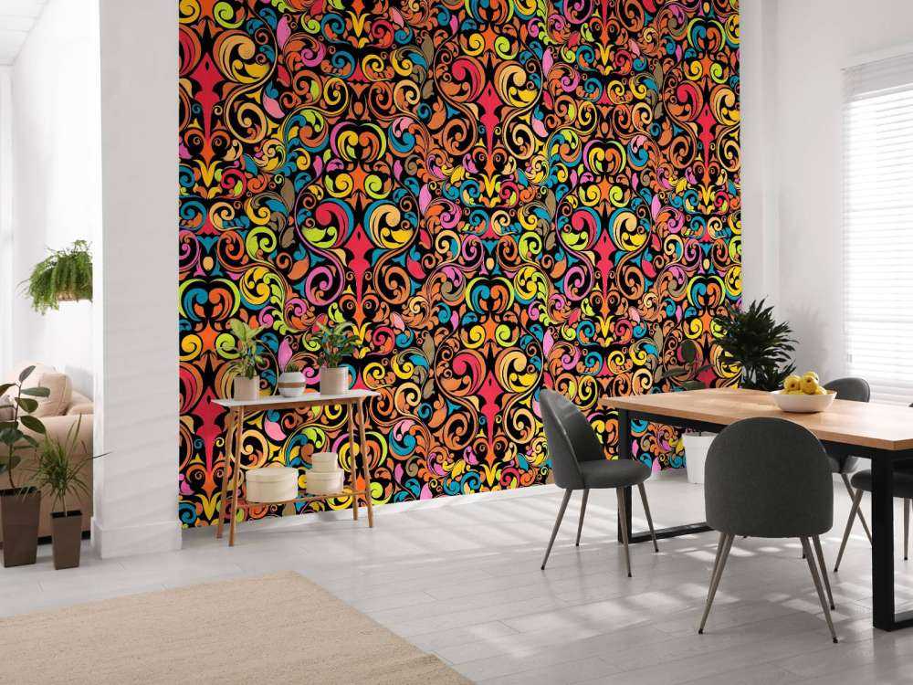 Abstrakte fargede figurer