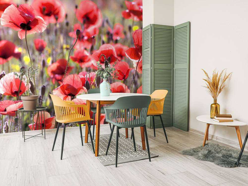 Valmuer med vintage look