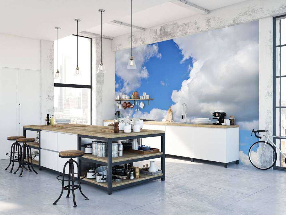 Nydelig overskyet landskapp