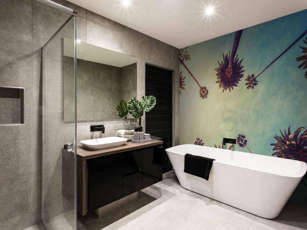 Sett nedenfra av palmer