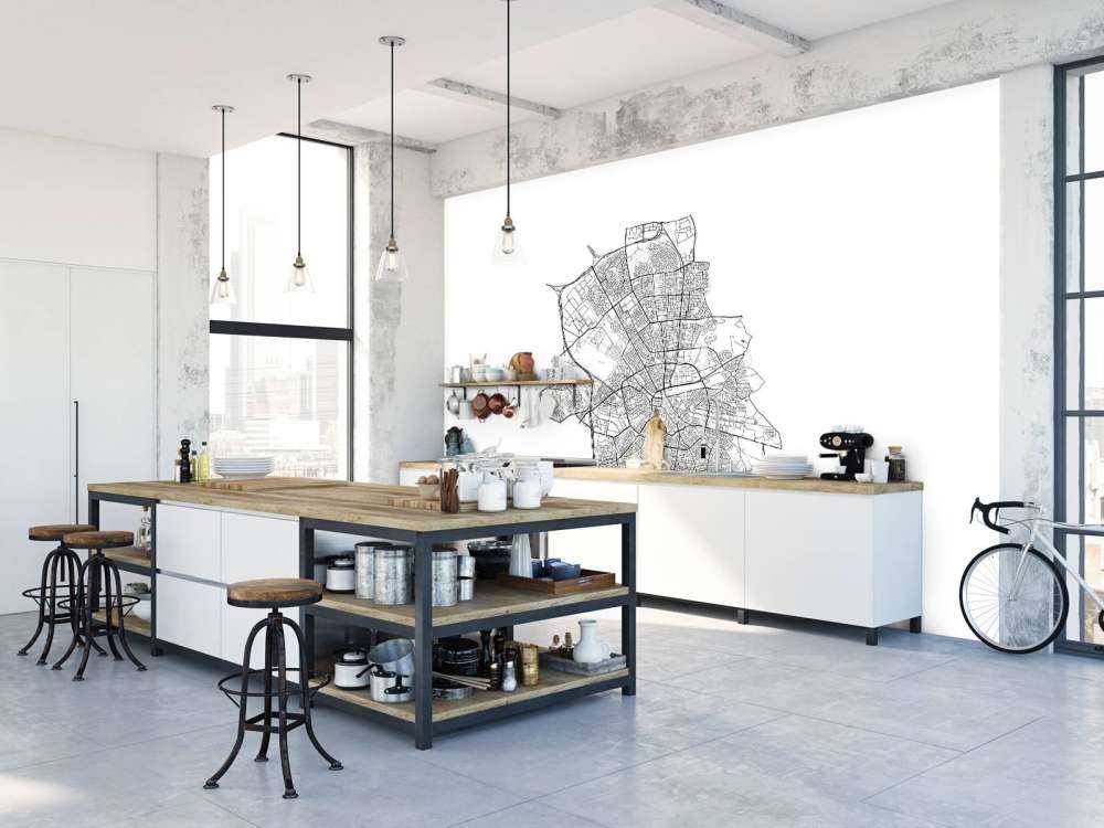 Kart over Eindhoven, hvitt