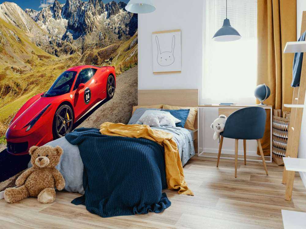 Ferrari 458 med alpentoppen