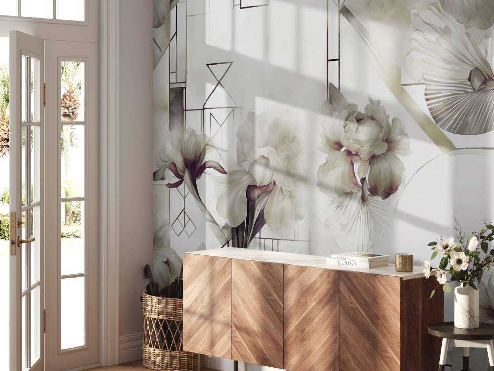 Akvarell Geometri Grønn