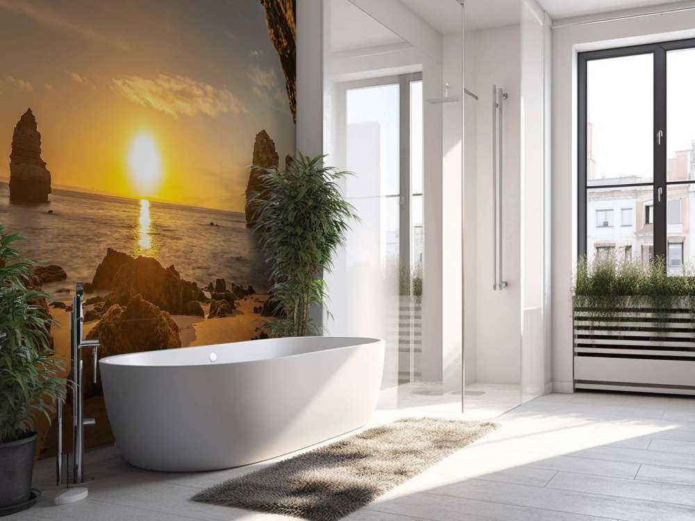 Soloppgang fra en hule