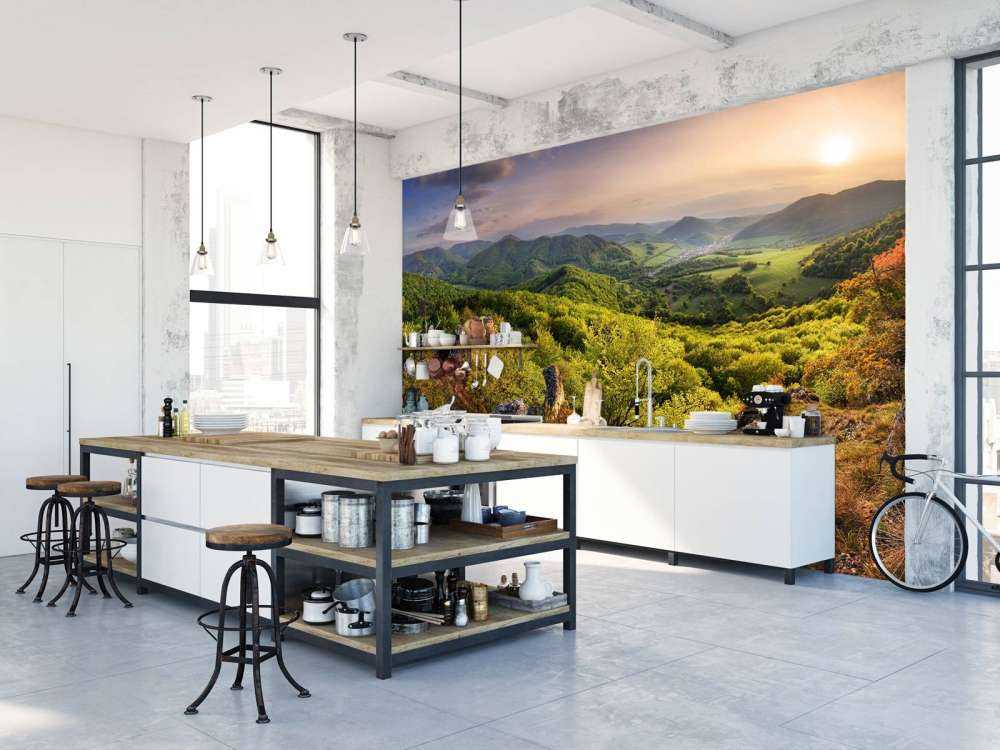 Fjellandskap om våren